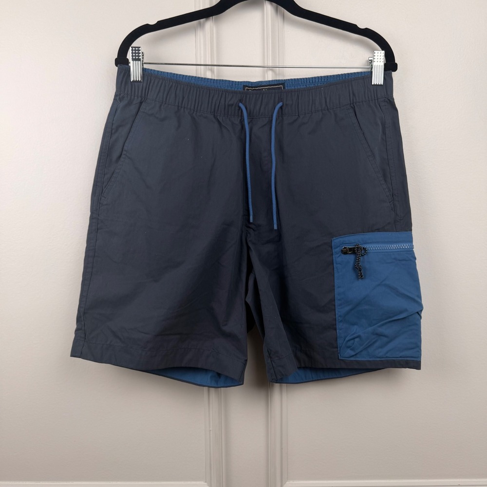 Abercrombie & Fitch Mens Navy Blue Utility Cargo Shorts Medium NWT